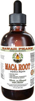 Maca Root Alcohol-Free Liquid Extract, Organic Maca (Lepidium Meyenii) Whole Dried Plant Glycerite Natural Herbal Supplement, Hawaii Pharm, USA 2oz